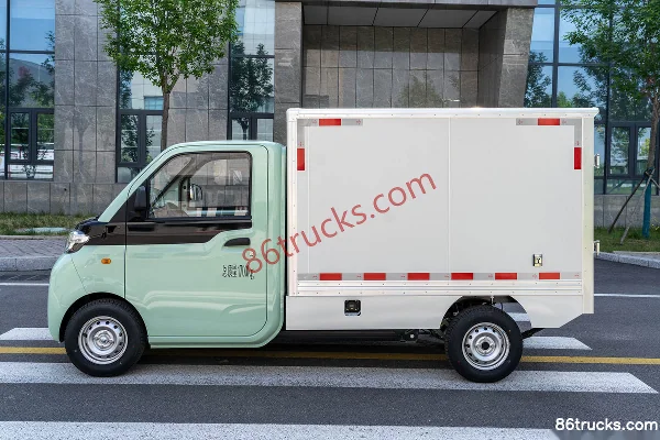 Leichi Ren T10 Fendou version hydraulic brake 2.045m single-row pure electric box mini truck Kechuang Guoda 15.4kWh 4X2(6 roues) Extérieur (