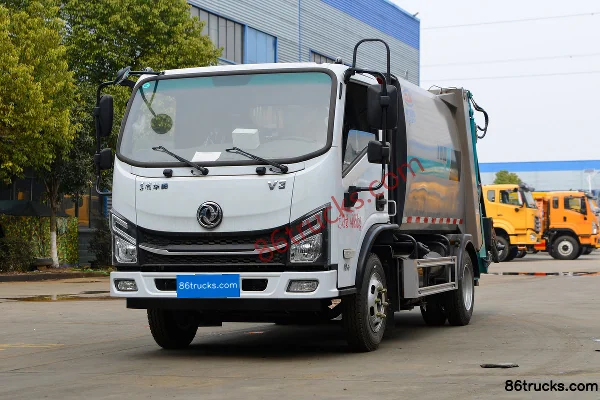Dongfeng V3 142hp 4X2(6 wheels) Diesel Single Row Detachable Container Garbage Truck Exterior (3) | 86Trucks