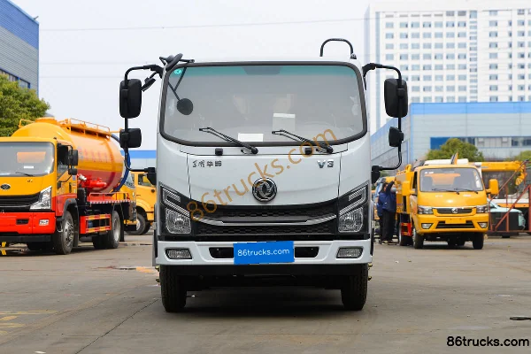 Dongfeng V3 142hp 4X2(6 wheels) Diesel Single Row Detachable Container Garbage Truck Exterior (2) | 86Trucks