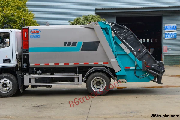 Dongfeng V3 142hp 4X2(6 wheels) Diesel Single Row Detachable Container Garbage Truck Body (2) | 86Trucks