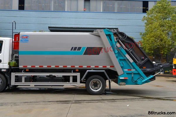Feidi HX5 4X2(6 wheels) Plug-in Hybrid Compression Refuse Truck Body (2) | 86Trucks