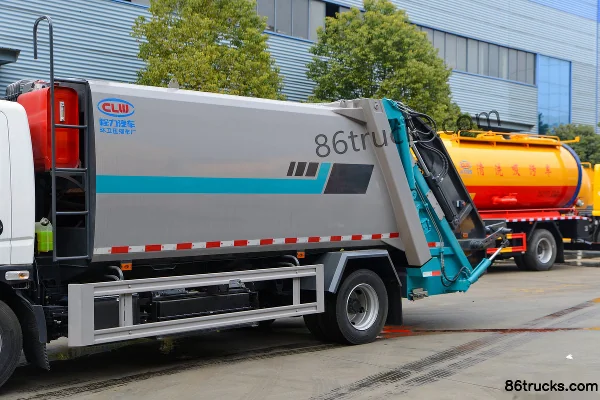 Feidi HX5 4X2(6 wheels) Plug-in Hybrid Compression Refuse Truck Body (1) | 86Trucks