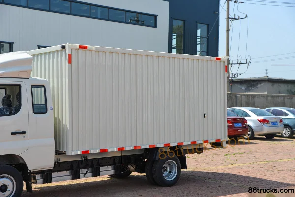 Foton M2 3.8m Medium Row Pure Electric Van Mini Truck Yiwei 66.53kWh 4X2(6 wheels) Body (1) | 86Trucks