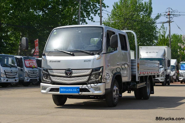 Foton X 125 hp 4X2(6 wheels) 3.17m Double Row Flatbed Light Truck Exterior (3) | 86Trucks