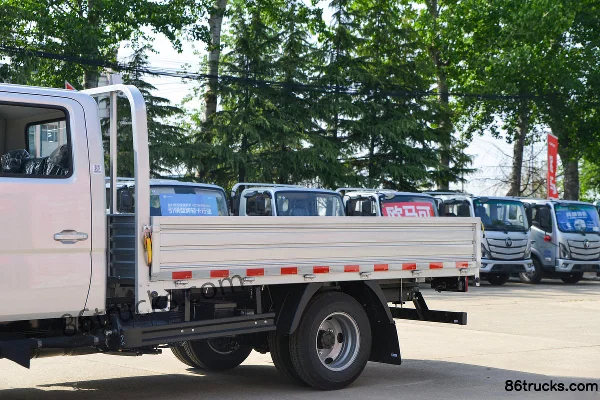 Foton X 125 hp 4X2(6 wheels) 3.17m Double Row Flatbed Light Truck Body (1) | 86Trucks