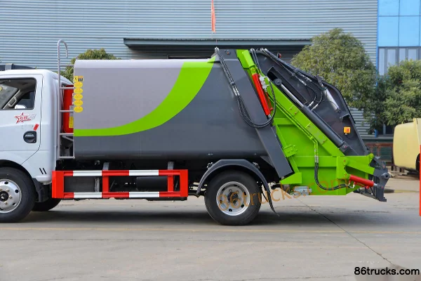 Dongfeng T6 140hp 4X2(6 wheels) Garbage Transport Truck (Chengli Brand) Body (2) | 86Trucks