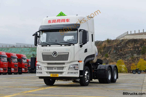 Dongfeng Tianlong KL 12.9L LNG 520 hp 6X4(10 wheels) Eaton 12-Speed AMT Automatic Hazardous Materials Tractor Truck Exterior (3) | 86Trucks