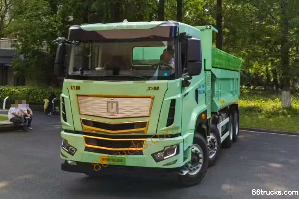 FARIZON X7M 8X4(12 wheels) 5.6m Methanol Plug-in Hybrid Range-Extended Dump Truck Guoxuan High-Tech 98kWh Exterior