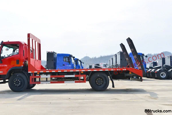 Sanhuan Shitong Chuangke 180hp 4X2(6 wheels) Single-row Flatbed Truck Body (2) | 86Trucks
