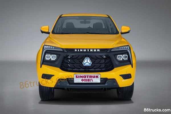 Sinotruk HOWO S6 version Zunhui 2 roues motrices empattement long double cabine pick-up électrique pur 70,18 kWh Extérieur (2) | 86Trucks