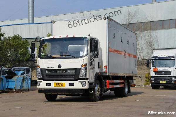 Sinotruk Hanjiang 160hp 4X2(6 wheels) 5.2m Flammable Gas Van Truck (Chufei Brand) Exterior (3) | 86Trucks