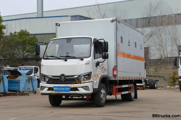 Foton M Card 142 hp 4X2(6 wheels) Flammable Liquid Van Truck (Chufei Brand) Exterior (3) | 86Trucks