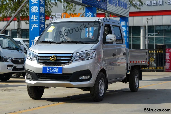 Changan Kuayue Xinbao T3 Standard Edition 1.5L Gasoline 112hp 4X2(6 wheels) 2.22m Double Row Flatbed Mini Truck (Single Rear Wheel)(China VI
