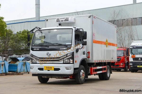 Dongfeng D6 140 hp 4X2(6 wheels) 4.1m Oxidizing Goods Van Transport Truck (Chufei Brand) Exterior (3) | 86Trucks
