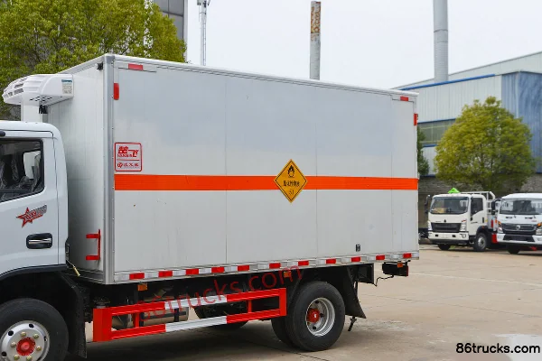 Dongfeng D6 140 hp 4X2(6 wheels) 4.1m Oxidizing Goods Van Transport Truck (Chufei Brand) Body (1) | 86Trucks