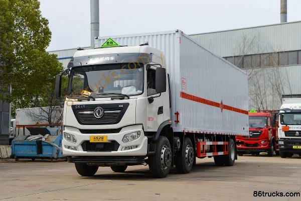 Dongfeng Tianjin KR 260 hp 6X2(8 wheels) 9.6m Flammable Liquid Van Transport Truck (Chufei Brand) Exterior (3) | 86Trucks