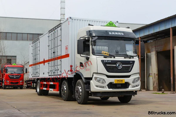 Dongfeng Tianjin KR 260 hp 6X2(8 wheels) 9.6m Flammable Liquid Van Transport Truck (Chufei Brand) Exterior