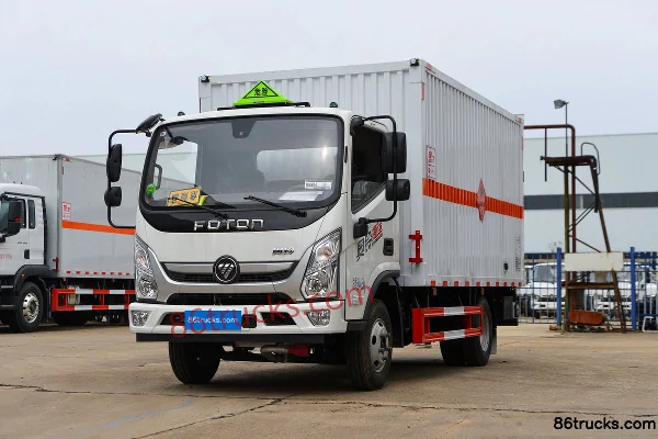 Foton New Jieyun 150hp 4X2(6 wheels) 4.1m flammable gas van truck (Chufei brand) Exterior (3) | 86Trucks