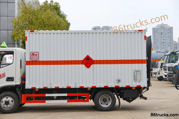 Foton New Jieyun 150hp 4X2(6 wheels) 4.1m flammable gas van truck (Chufei brand) Body (2) | 86Trucks