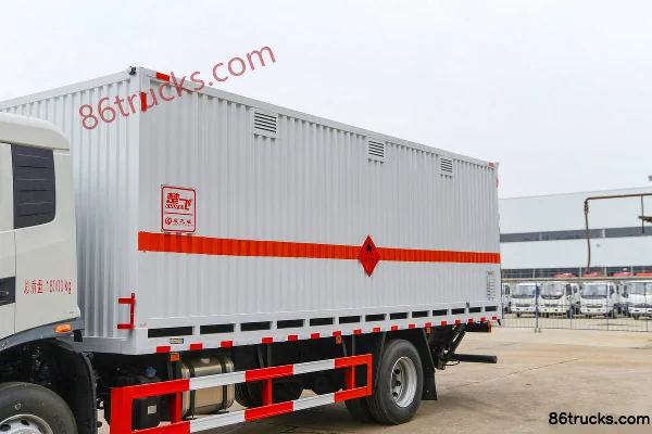 Dongfeng Tianjin KR 210hp 4X2(6 wheels) 6.8m flammable liquid van truck (Chufei brand) Body (1) | 86Trucks