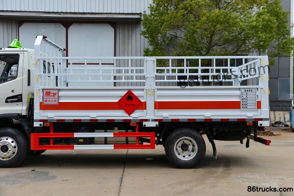 JAC E 150hp 4X2(6 wheels) 4.15m gas cylinder transport truck (Chufei brand) Body (2) | 86Trucks