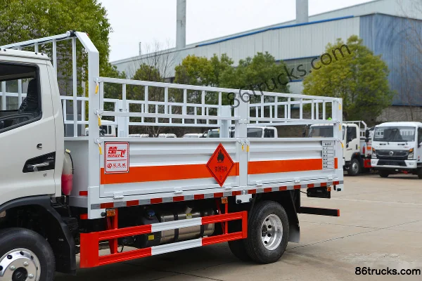 JAC E 150hp 4X2(6 wheels) 4.15m gas cylinder transport truck (Chufei brand) Body (1) | 86Trucks
