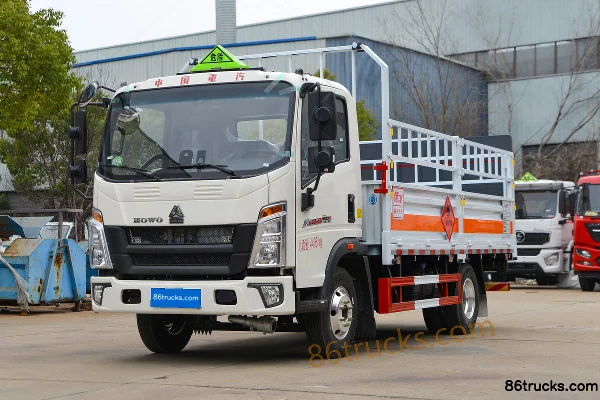 Sinotruk HOWO Hanjiang 140hp 4X2(6 wheels) 4.15m Gas Cylinder Transport Truck (Chufei Brand) Exterior (3) | 86Trucks