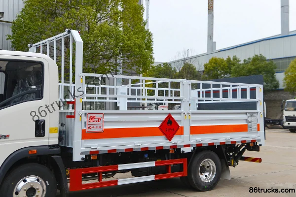 Sinotruk HOWO Hanjiang 140hp 4X2(6 wheels) 4.15m Gas Cylinder Transport Truck (Chufei Brand) Body (1) | 86Trucks