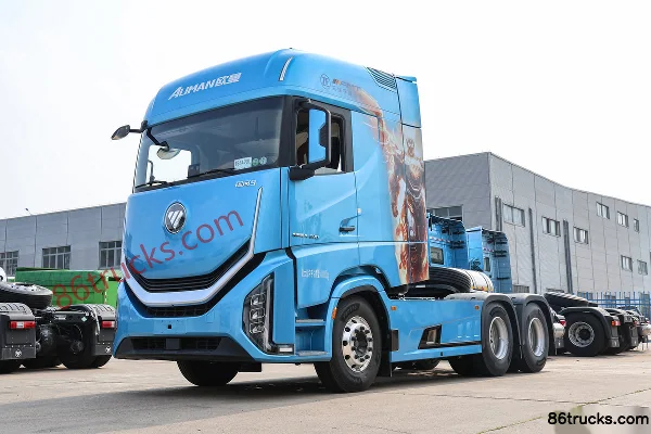Auman Galaxy 9 14.5L Diesel 680hp 6X4(10 wheels) ZF 12-Speed AMT Automatic Tractor Truck Exterior (3) | 86Trucks