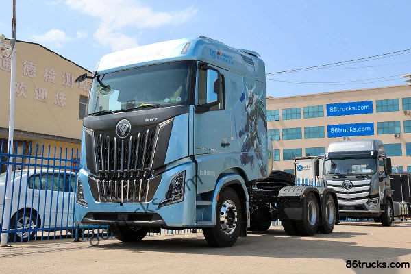 Auman Galaxy 7 14.5L LNG 630hp 6X4(10 wheels) ZF 12-speed AMT automatic tractor truck Exterior (2) | 86Trucks