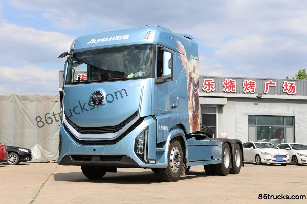 Auman Galaxy 9 14.5L LNG 630 ch 6X4(10 roues) ZF12 vitesses AMT automatique tracteur routier Extérieur (3) | 86Trucks
