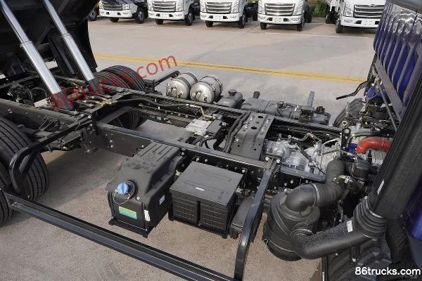 Foton King Kong S3 2.5L Diesel 155 hp 4X2(6 wheels) WLY 8-Speed Double Top 3.9m Single Row Dump Truck Chassis (2) | 86Trucks