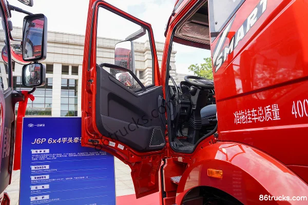 FAW Jiefang J6V Heavy Truck Elite Edition 530 hp 6X4(10 wheels) LNG Automatic Tractor Truck (457 Rear Axle) Cab (1) | 86Trucks