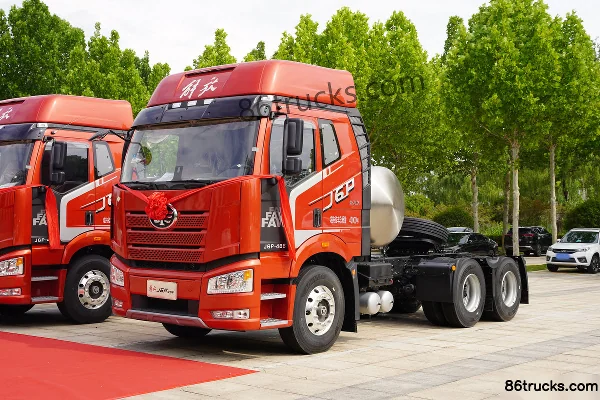 FAW Jiefang J6P Classic Edition 12.5L LNG 480hp 6X4(10 wheels) FAW Jiefang 12-speed High Roof Tractor Truck Exterior (3) | 86Trucks