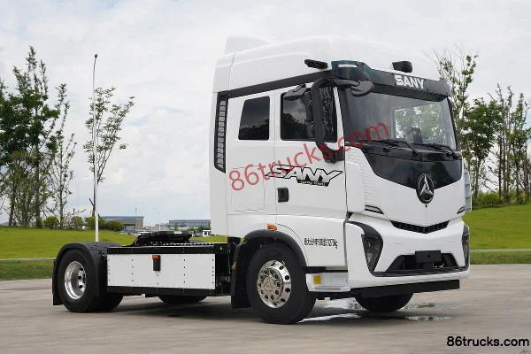 SANY Truck Jiangshan SE Standard Load 4X2(6 wheels) Electric Tractor Truck Eve 636kWh Exterior