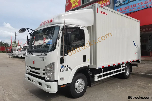 Isuzu Lingka Standard Load 2.5L Diesel 131hp 4X2(6 wheels) Wide Body Air Brake 4.13m Single Row Van Light Truck Exterior (2) | 86Trucks