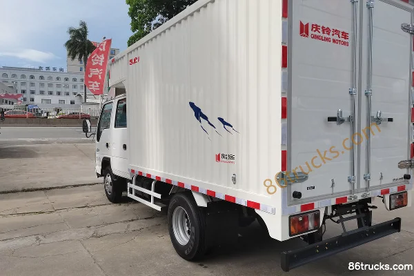 Qingling Lingka 2023 Model 122hp 4X2(6 wheels) 2.56m Double Row Van Light Truck Chassis (1) | 86Trucks