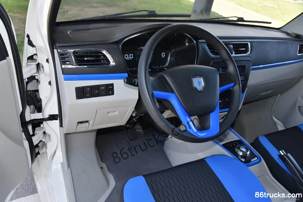 Jinbei New Haise EV 2025 Chuangfu Type 2-Seat Pure Electric Panel Van Guoxuan Hi-Tech 40.55kWh Cab (2) | 86Trucks