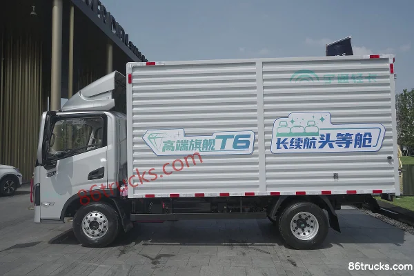 Yutong T6, frein pneumatique, camion léger fourgon 4,2 m, monoplace, 100 % électrique, Shenlan 155,332 kWh, 4X2(6 roues) Extérieur (3) | 86T
