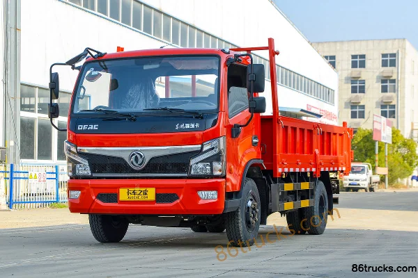 Dongfeng F6 3L Diesel 170hp 4X2(6 wheels) 8-Speed 4.1m Single Row Dump Truck Exterior (3) | 86Trucks