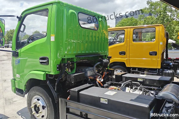Yuejin Xiao Qilin ES2 4X2(6 roues) 3,2 m camion benne électrique pur CATL 89,12 kWh Châssis (2) | 86Trucks