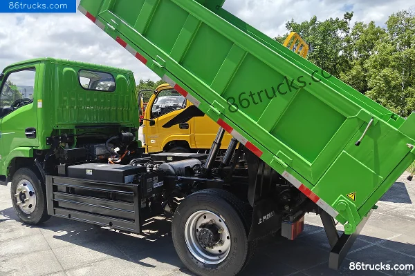 Yuejin Xiao Qilin ES2 4X2(6 roues) 3,2 m camion benne électrique pur CATL 89,12 kWh Carrosserie (2) | 86Trucks