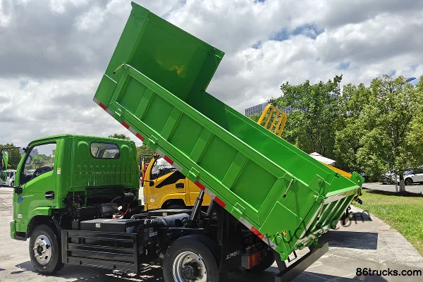 Yuejin Xiao Qilin ES2 4X2(6 roues) 3,2 m camion benne électrique pur CATL 89,12 kWh Carrosserie (1) | 86Trucks