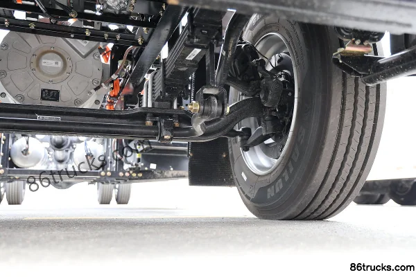 FAW Jiefang Qingdao JK6 4X2(6 wheels) 7.75m Electric Wing Opening Van Cargo Truck CATL 246.68kWh Chassis (3) | 86Trucks