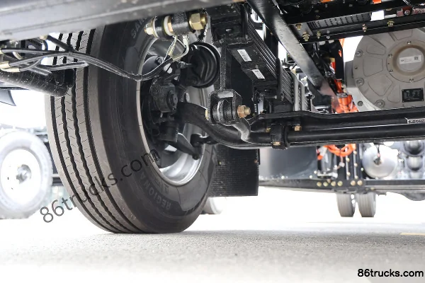 FAW Jiefang Qingdao JK6 4X2(6 wheels) 7.75m Electric Wing Opening Van Cargo Truck CATL 246.68kWh Chassis (2) | 86Trucks