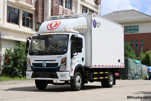 Dongfeng EV350 Pro 4X2(6 roues) cabine simple camion frigorifique 100 % électrique 100,46 kWh Extérieur (3) | 86Trucks