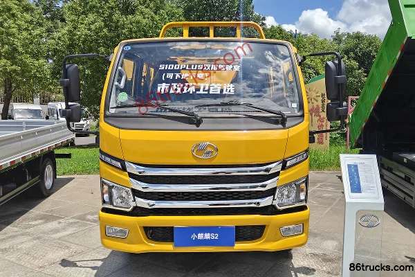 Yuejin Xiao Qilin 115hp 4X2(6 wheels) 2.2m Double Row Dump Truck Exterior