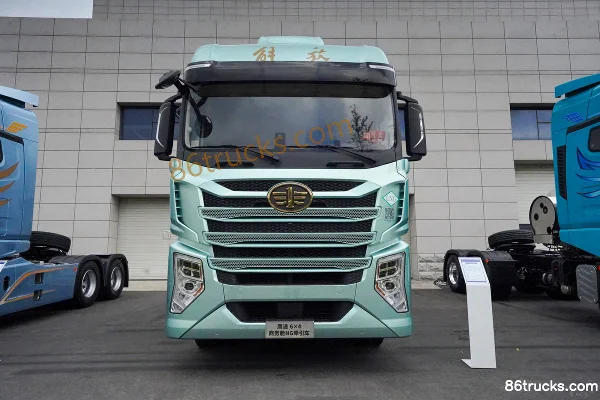 FAW Jiefang Yingtu Business Cabin 15.6L LNG 660hp 6X4(10 wheels) FAW Jiefang 12-Speed AMT Automatic Tractor Truck Exterior (2) | 86Trucks