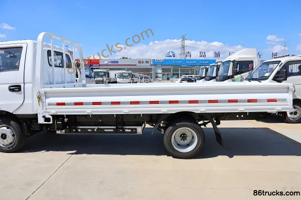 FARIZON Xingzhi F5E 4.02m Single-row Pure Electric Flatbed Mini Truck Zhixin 62kWh 4X2(6 wheels) Body (1) | 86Trucks