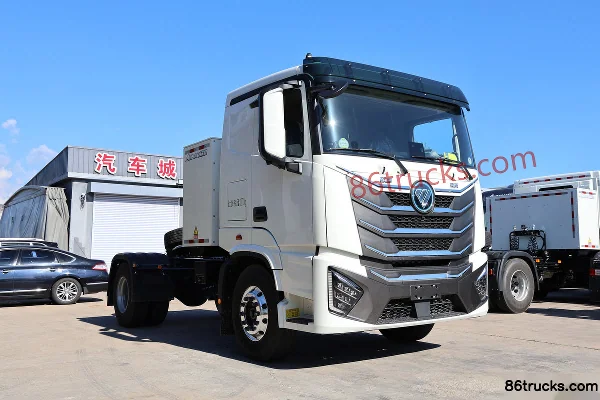 Auman GTL Star Wing Edition 4X2(6 wheels) Electric Tractor Truck Aiyike 400.6kWh Exterior